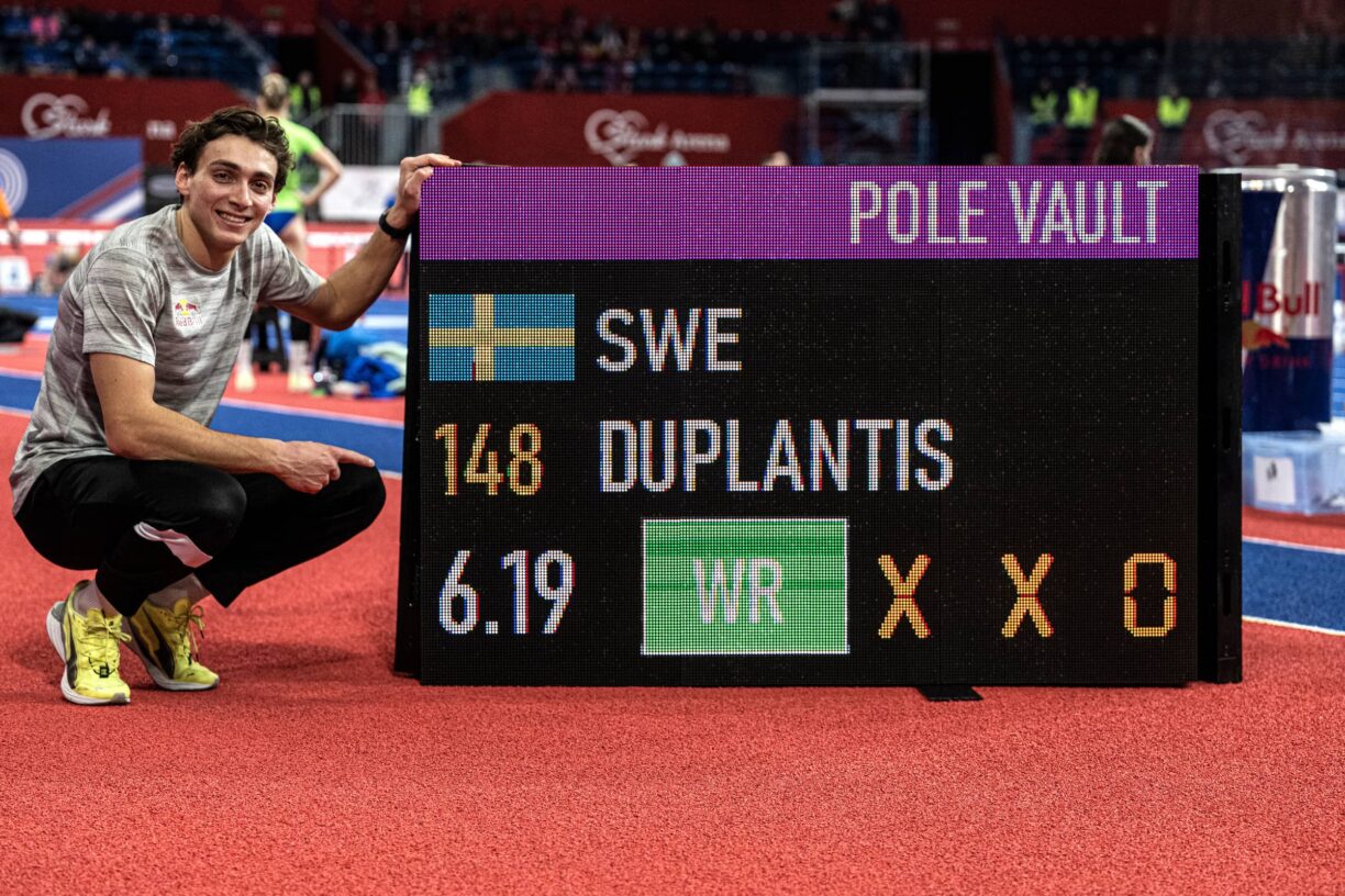 Armand Duplantis of Sweden poses for a portrait during the Belgrade Indoor Meeting in Belgrade, Serbia on March 7, 2022