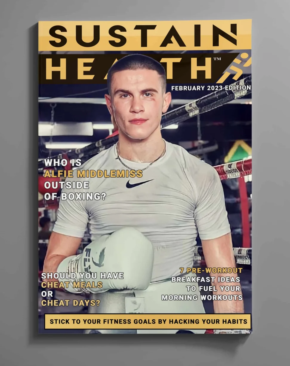 Alfie Middlemiss Sustain Health Magazine February Cover