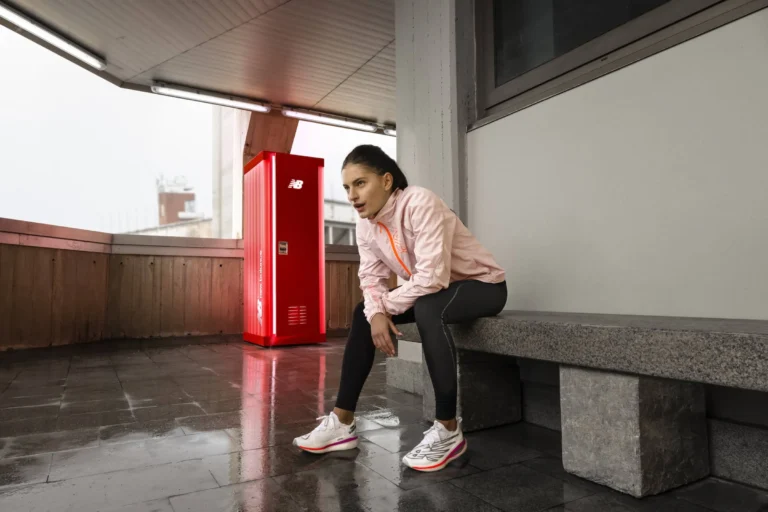 New Balance athlete using Strava