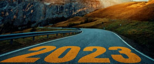 road with 2023 imprinted on