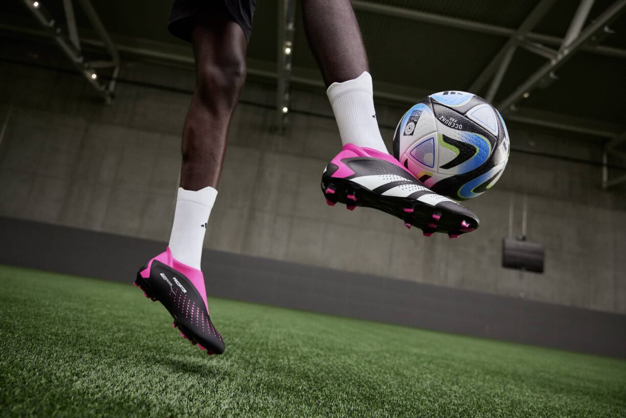 adidas footballer wearing predator accuracy football boots