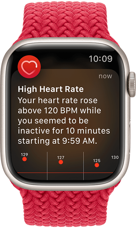 Apple watch_high heart rate notification