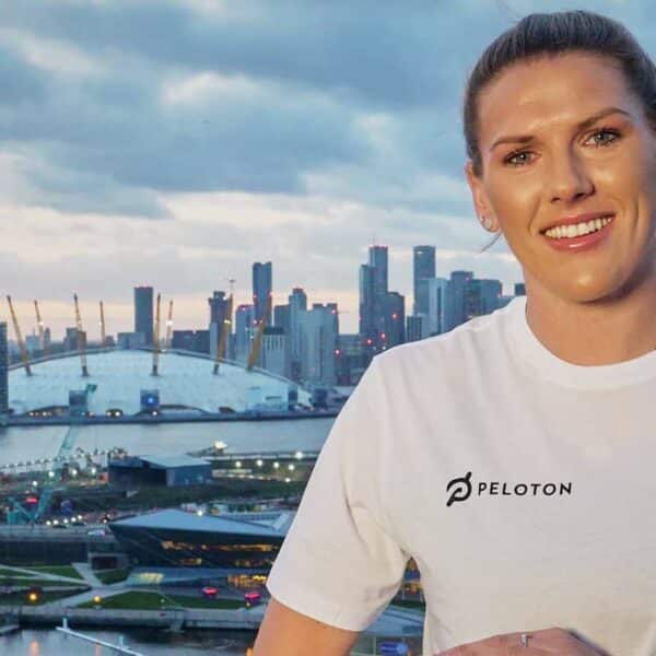 Millie Bright with the O2 in the background