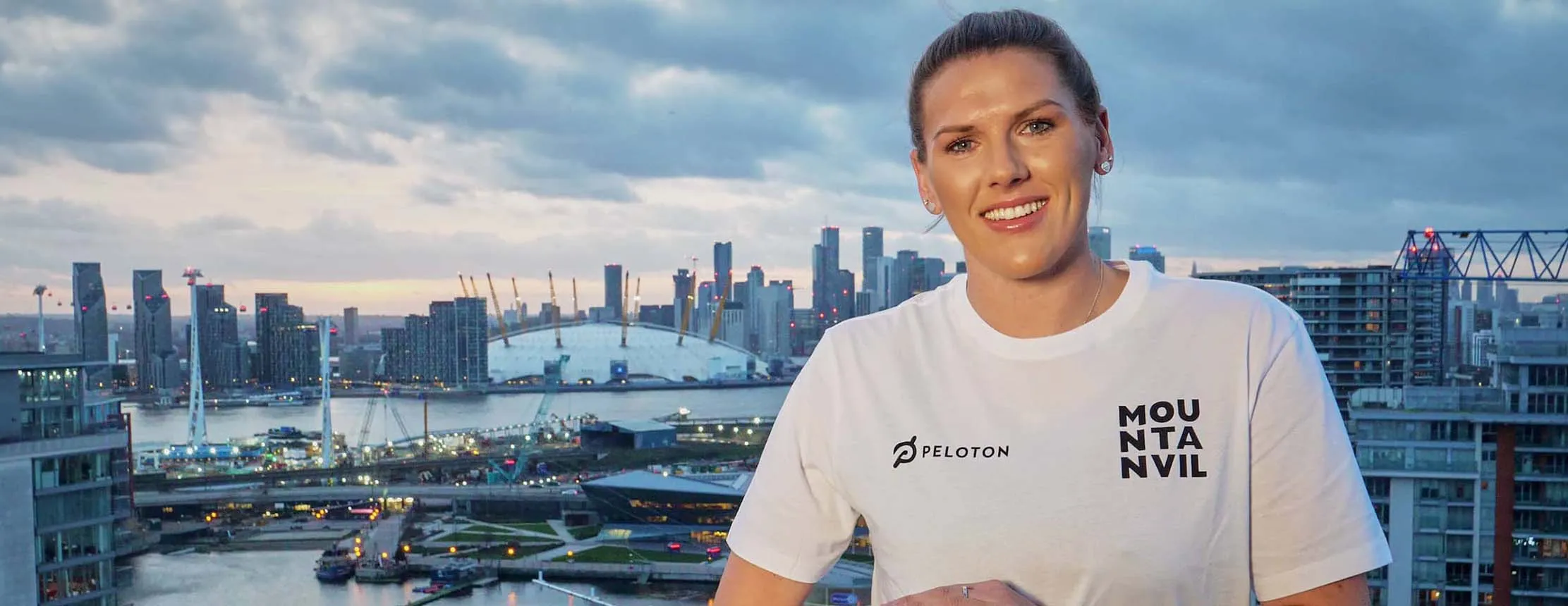 Millie Bright with the O2 in the background