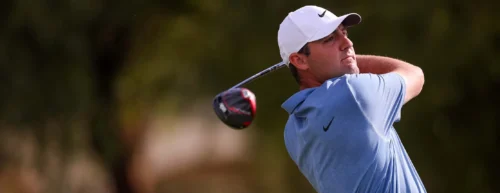 Scottie Scheffler in golf action