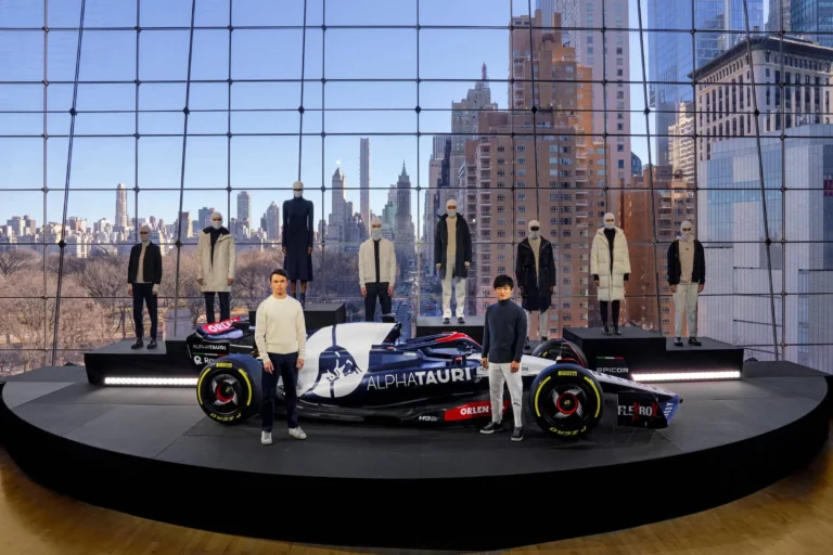 Nyck de Vries and Yuki Tsunoda at Scuderia AlphaTauri 2023 Car Launch