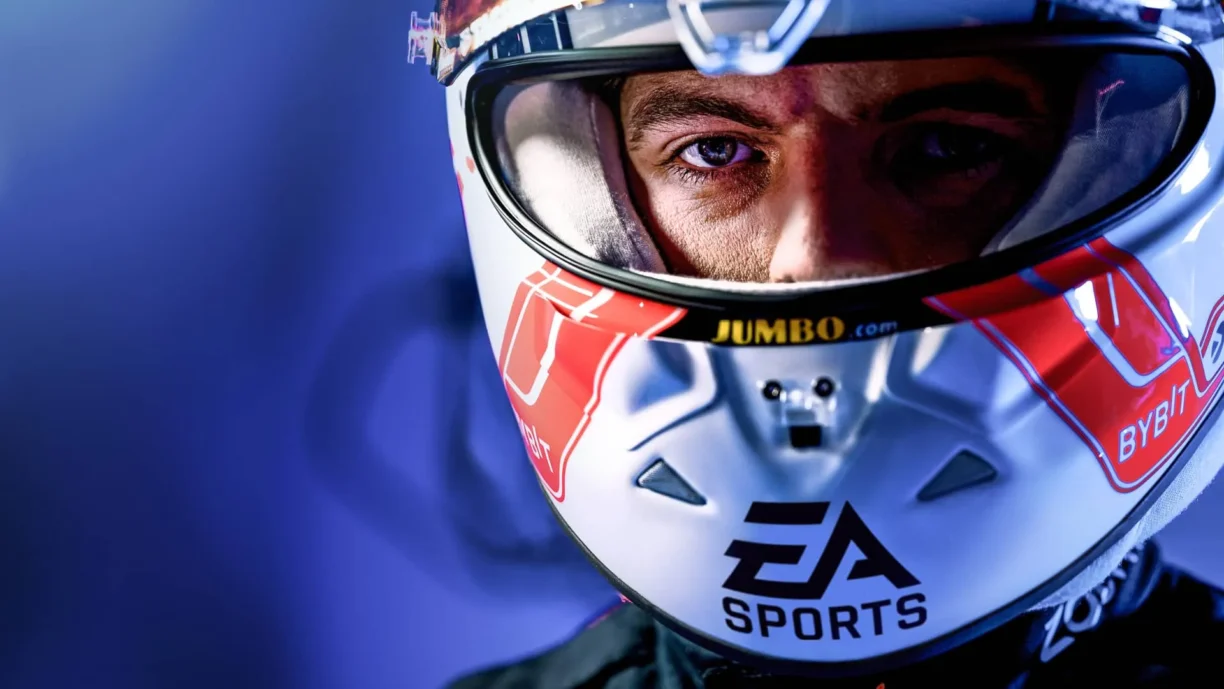 max verstappen and ea sports helmet