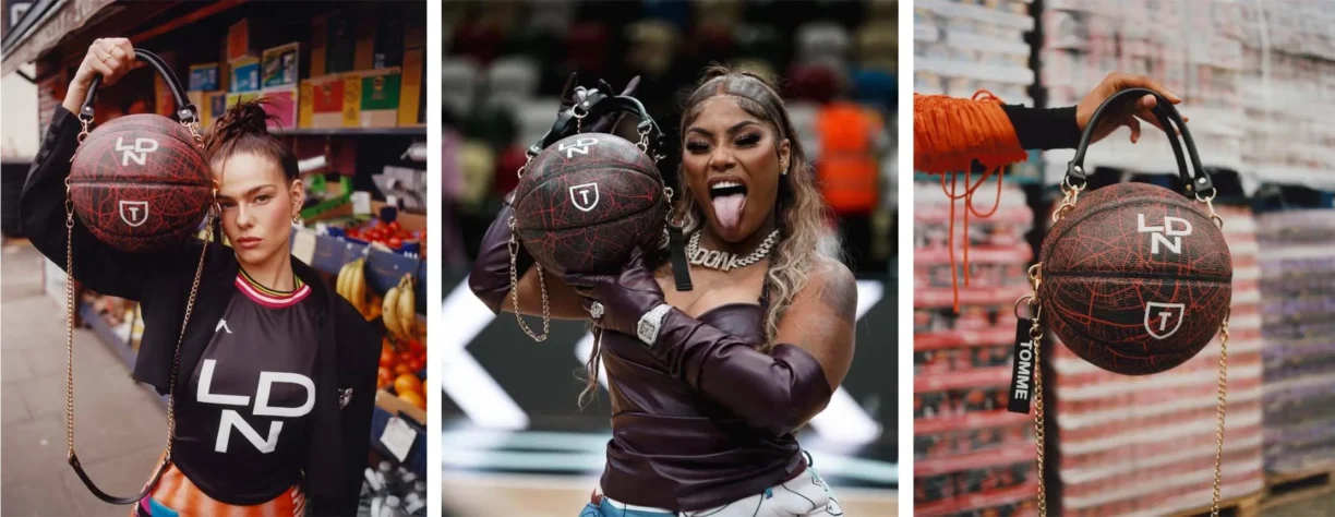 Stefflon Don with the Lions X TOMME handbag