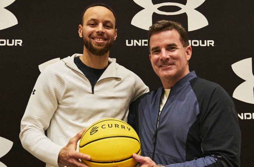 Stephen Curry and Kevin Plank