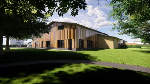 The Warsop Health Hub Exterior CGI