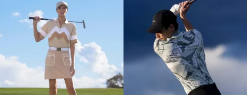 golfers wearing bogner golf apparel