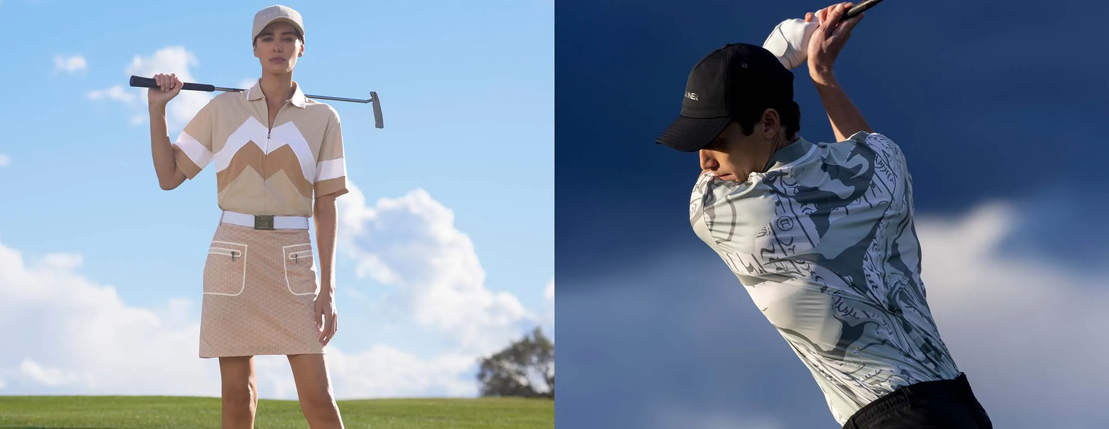 golfers wearing bogner golf apparel