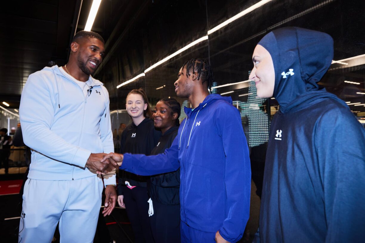 Anthony joshua gets under armour’s search for london’s future athletes