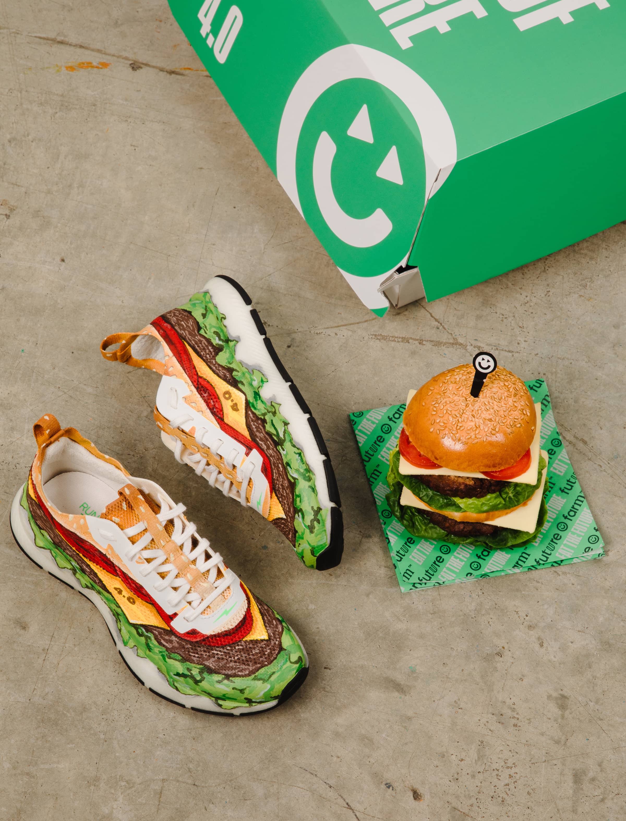 Future-farm-vegan-cheeseburger-running-shoe