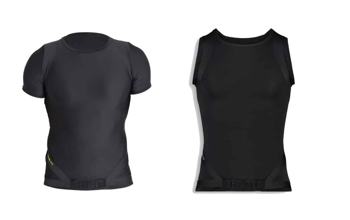 Lyne fit black mens and womens compression top