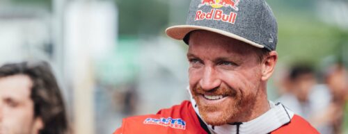 Aaron Gwin seen at UCI DH World Cup in Val di Sole, Italy on September 03, 2022