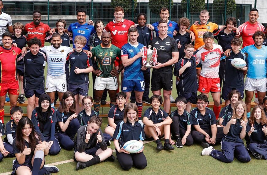 Captain's photo prior to the HSBC London Sevens at Holland Park School on 17 May, 2023 in London, United Kingdom.