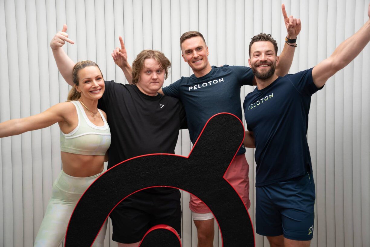 Peloton instructor, ben alldis and lewis capaldi turned up the heat during a 30-minute cycle class at peloton studios london