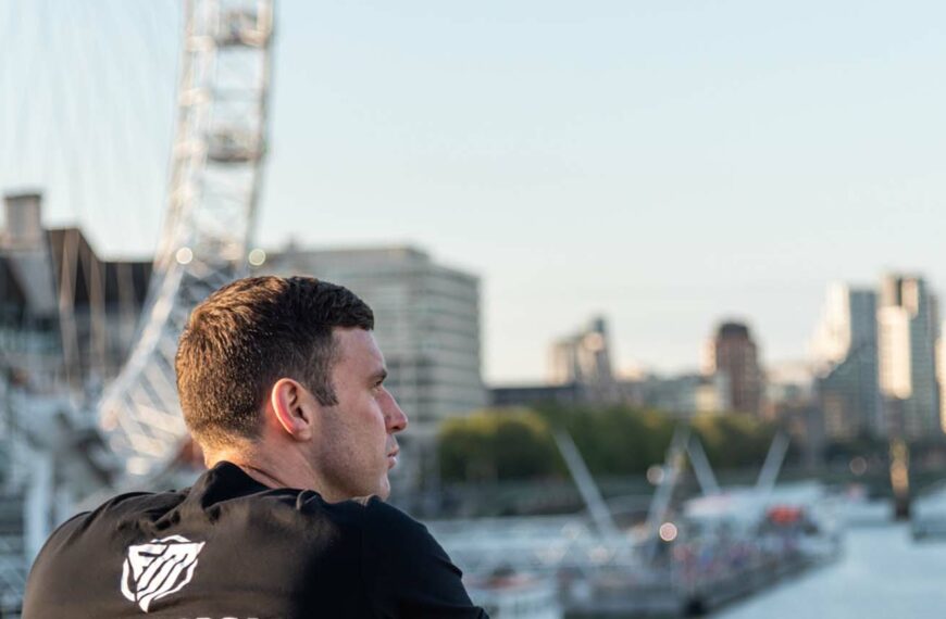 farren morgan looks out over the river thames