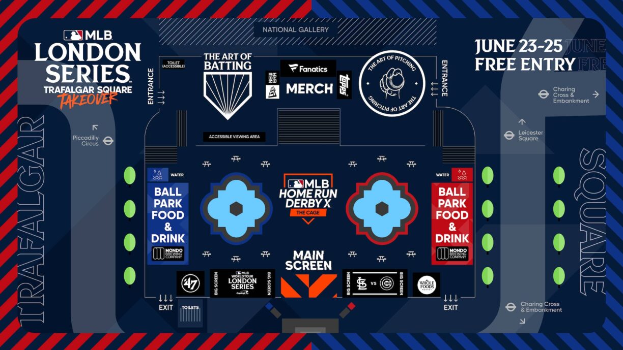 MLB Trafalgar Square_Takeover_Map