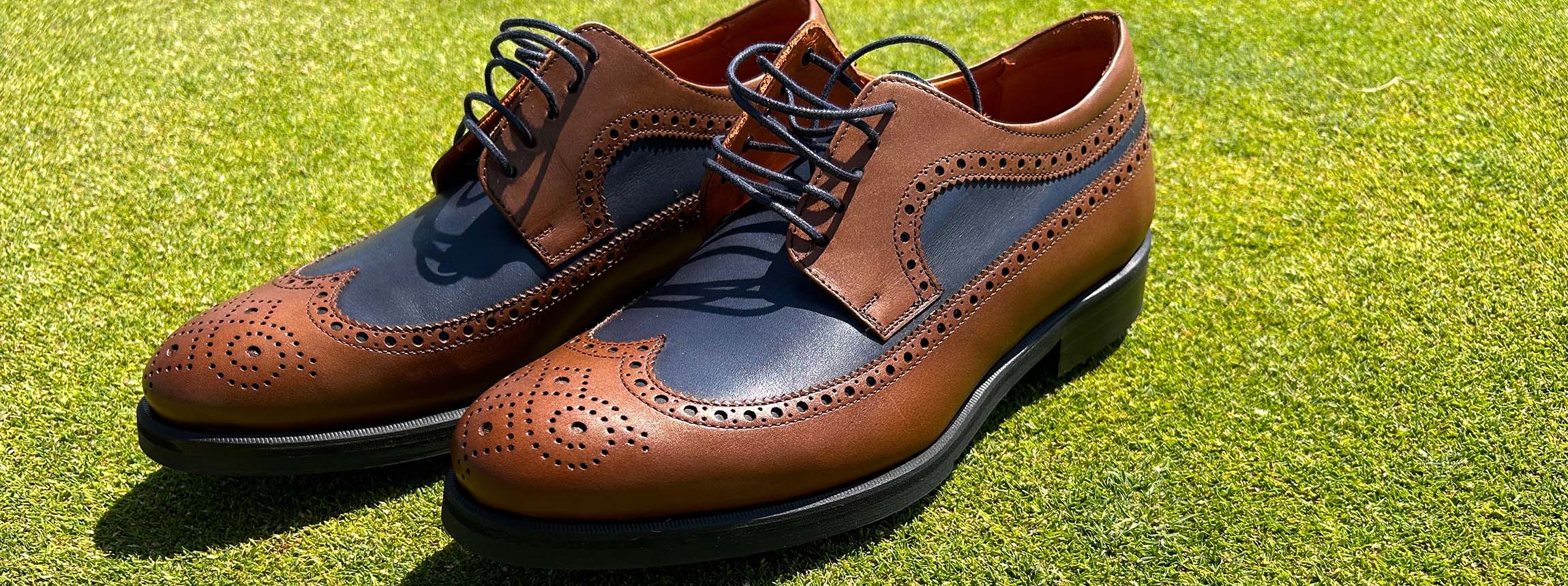 Elston Ave. Longwing Blucher No. 3965 Golf Soles By Robert August