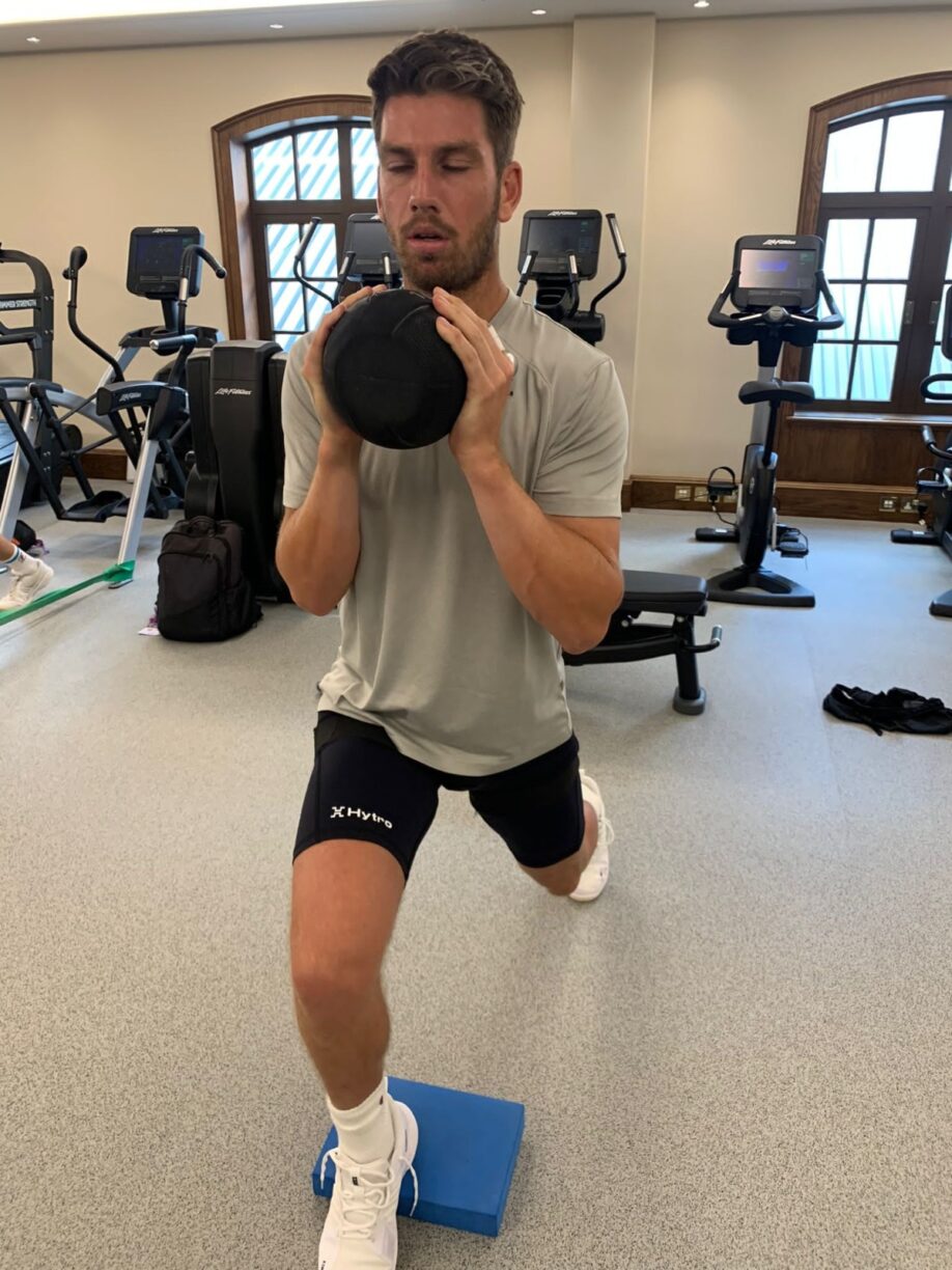 Cam Norrie in the gym