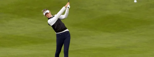 Nelly Korda during Round 2 of Aramco Team Series London