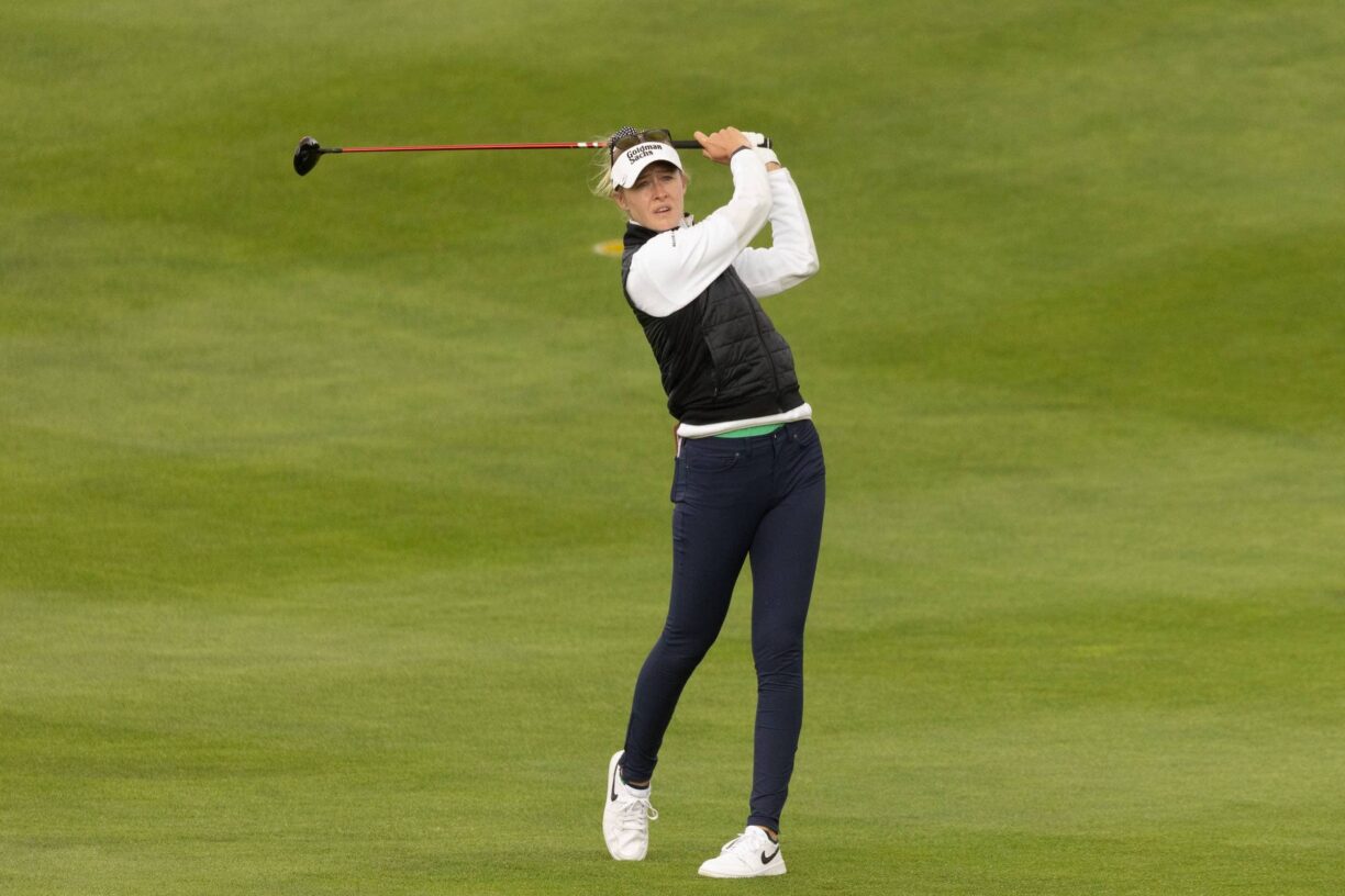 Nelly korda is in the lead in the individual category of aramco team series london