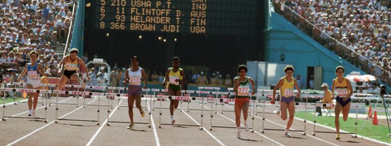 womens 1984 hurdles final