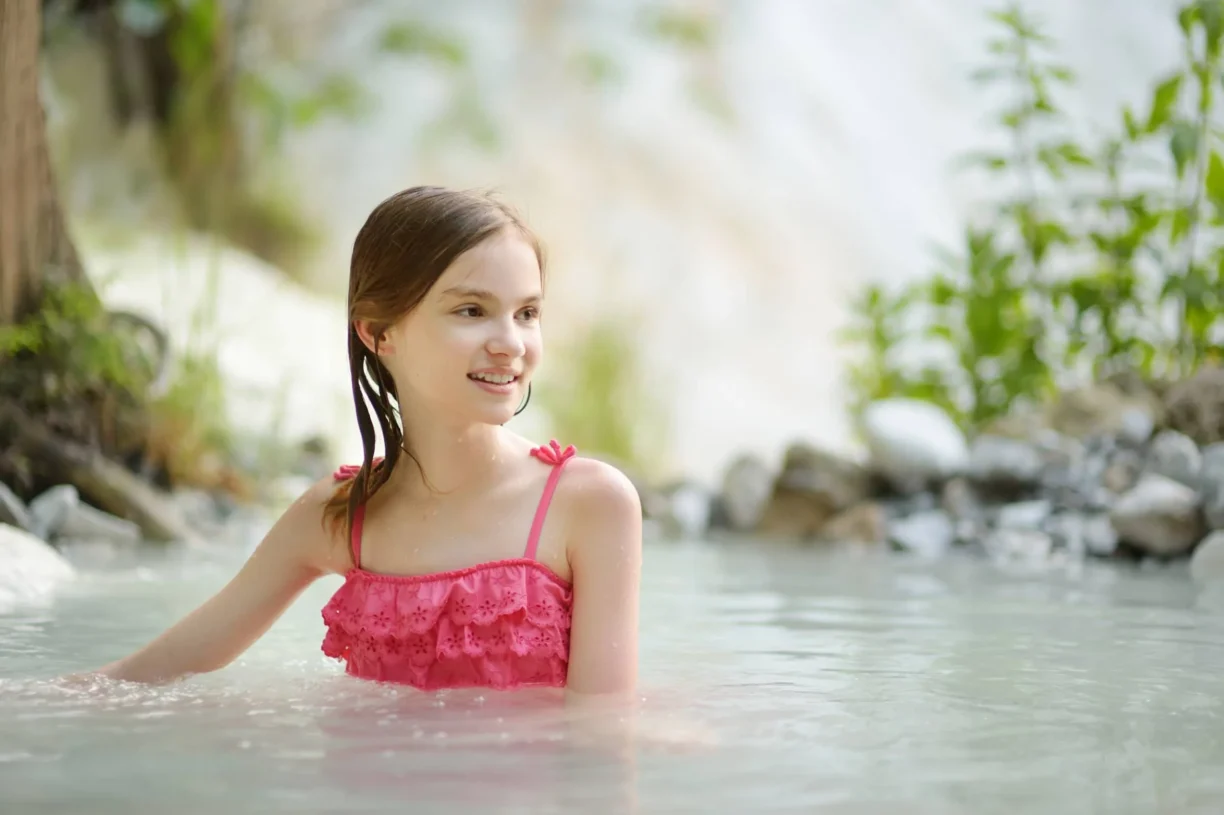 Geothermal pools and hot springs in Tuscany, Italy