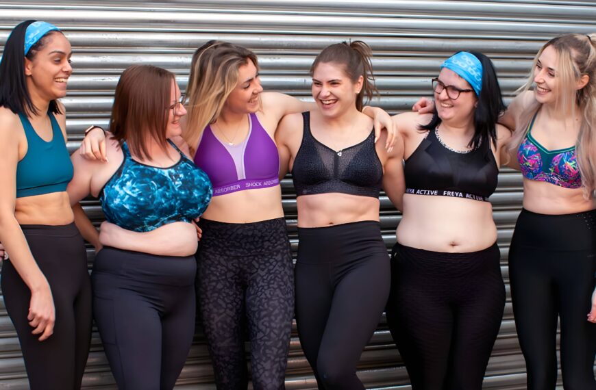 Group of women in sports bras