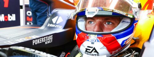 Max Verstappen prepares to drive in the garage during practice ahead of the F1 Grand Prix of Italy at Autodromo Nazionale Monza