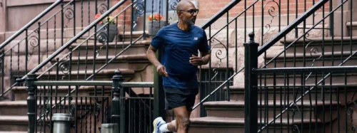 Runner wearing New Balance Trainers