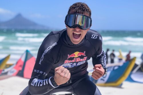 Edgar Ulrich is seen during the Red Bull King Of The Air in Cape Town, South Africa on November 26, 2022