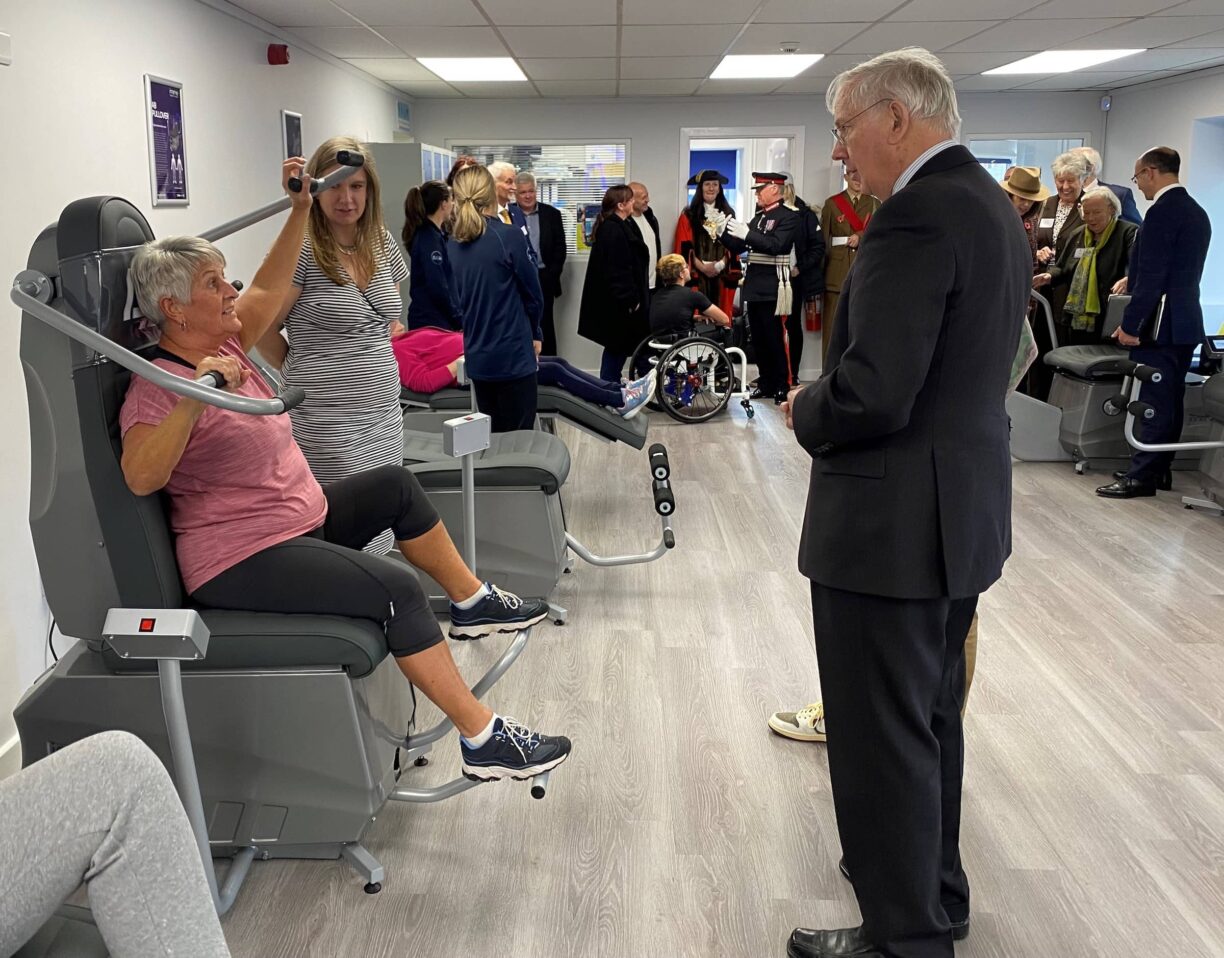 HRH The Duke of Gloucester at the new Active in Motion suite