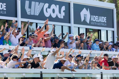 LIV Golf Fans Cheer