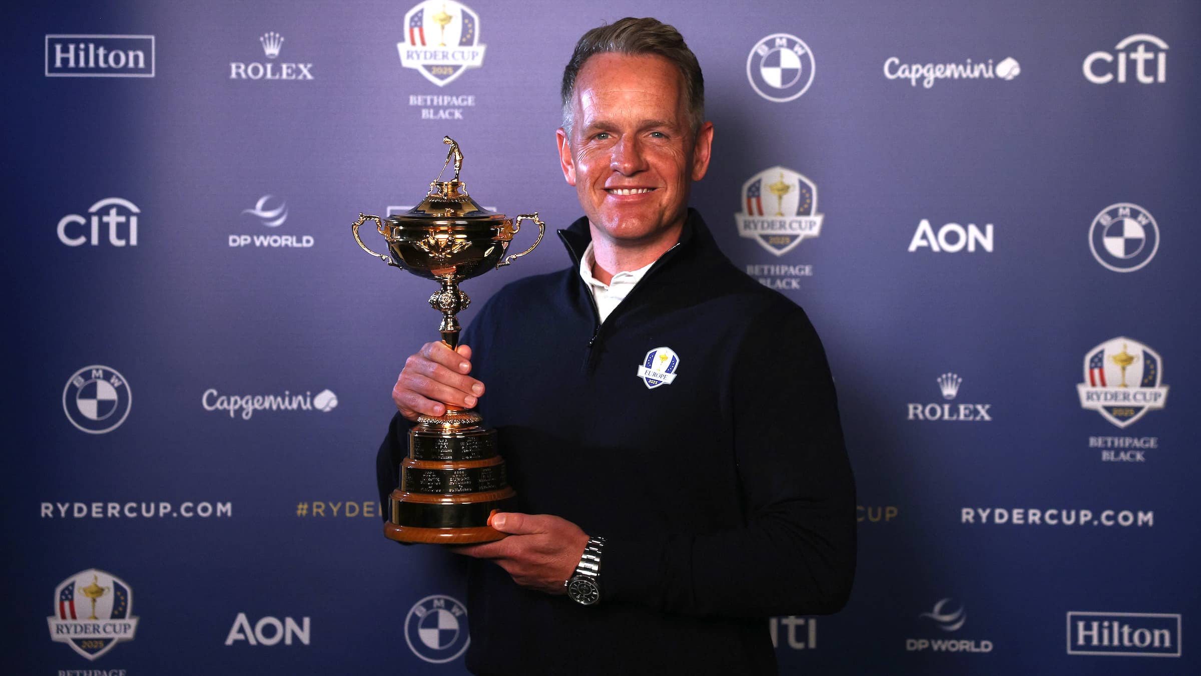 Luke Donald with Ryder Cup