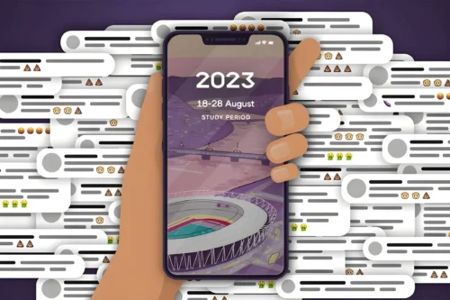 Athletics Online Harassment infographic