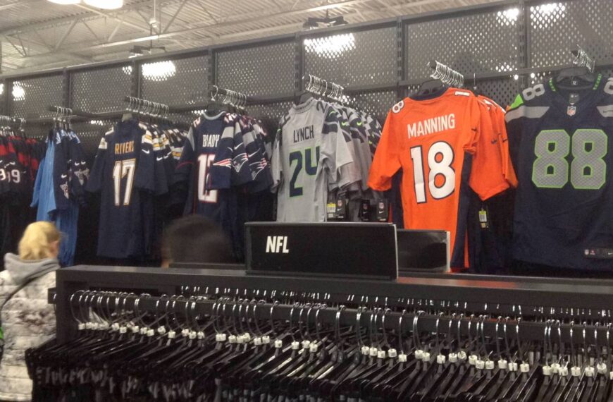 NFL team jerseys