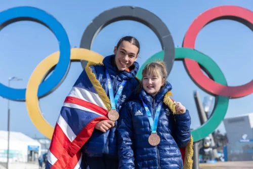 Ashlie Slatter And Atl Ongay-Perez Team GB Flagbearers