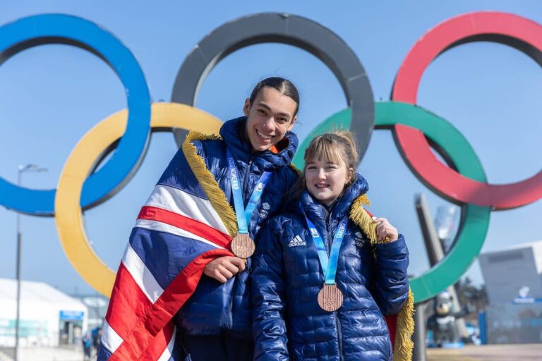 Ashlie Slatter And Atl Ongay-Perez Team GB Flagbearers