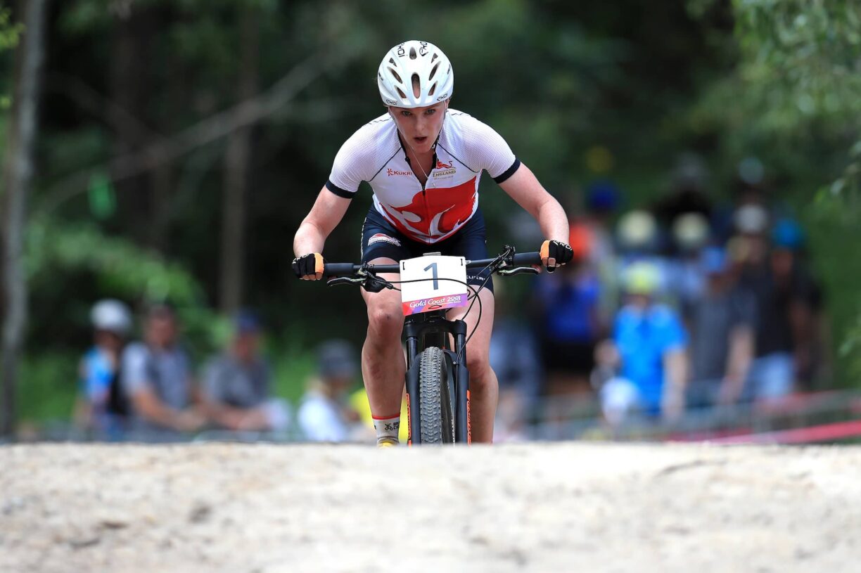 Cyclist racing