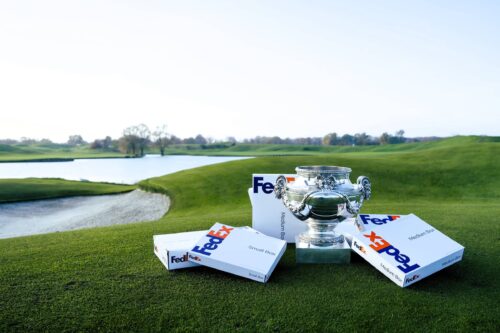 FedEx Open de France trophy at Le Golf National