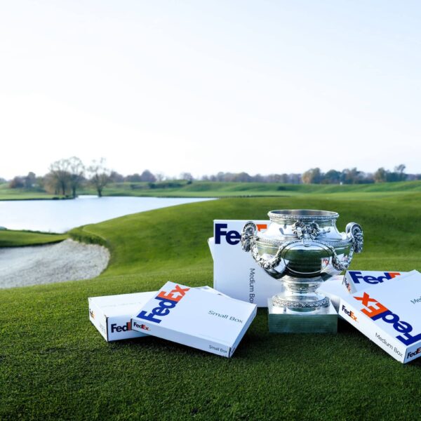 FedEx Open de France trophy at Le Golf National