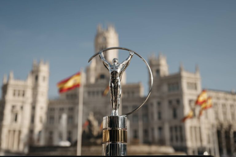 Statuette with Cybele Palace backdrop