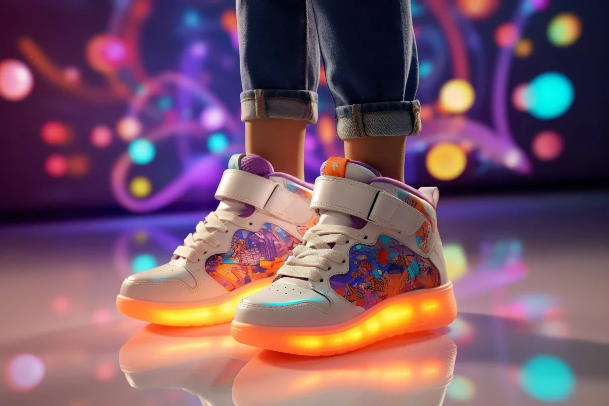 illustration of photo realistic of creative colourful neon lights