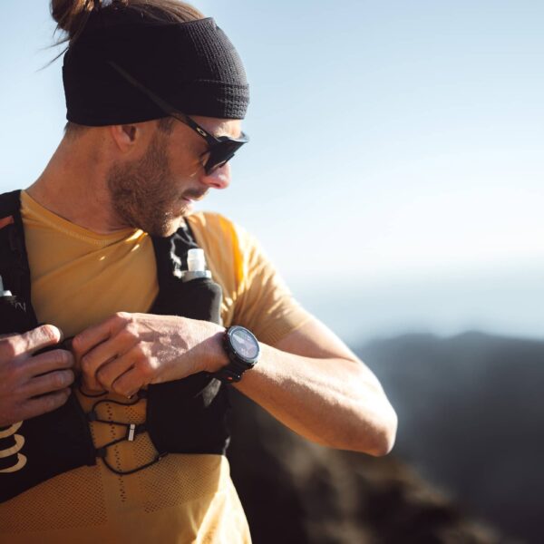 Athlete wearing Polar Grit X2 Pro watch