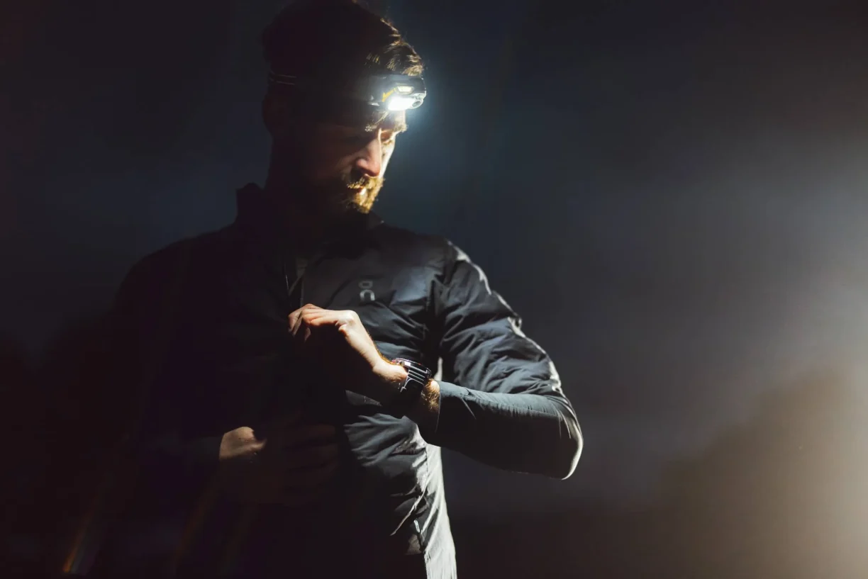 Athlete wearing Polar Grit X2 Pro watch