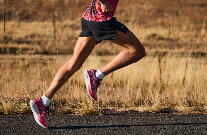 Runner wearing UA Velocity sneakers