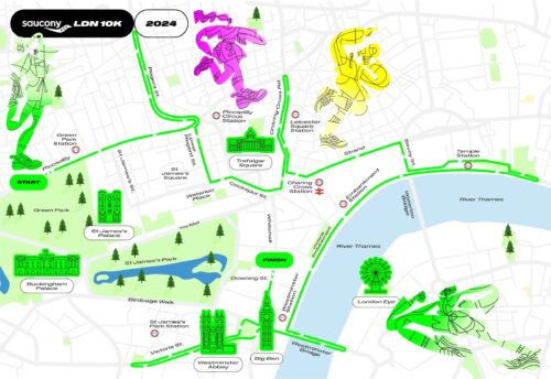 Saucony's London 10K route